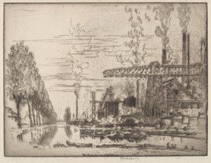 Der Brüsseler Kanal, Ein moderner Hobbema von Joseph Pennell