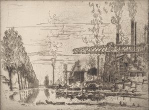 Der Brüsseler Kanal, Ein Moderner Hobbema von Joseph Pennell
