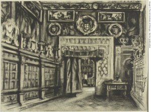 Das Kapitelhaus, Kathedrale von Toledo von Joseph Pennell