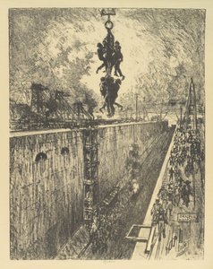 Das Ende des Tages, Gatun-Schleuse, 1912