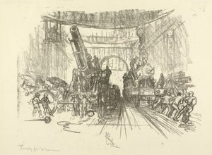 Die englische Kriegserie: W.453. Bereit für den Krieg, 1916 von Joseph Pennell