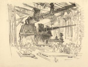 Die englische Kriegsserie: W. 448 Geschütze in Türmen montieren