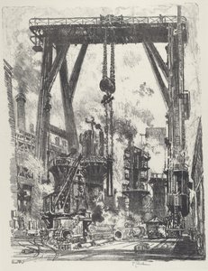 Die alte Geschützgrube von Joseph Pennell