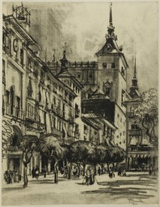 Der Zocodover, Toledo von Joseph Pennell