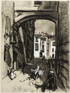 Toledo, Straße des Bogens von Joseph Pennell