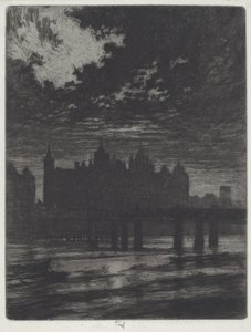 Whitehall Court von Joseph Pennell