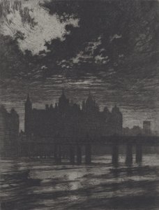 Whitehall Court, 1903 von Joseph Pennell