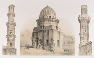 87. Gräber und Minarette, in Kairo, 1843