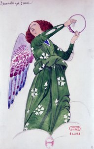 Kostüm für Engel in Damnation of Faust von Hector Berlioz, Skizze von Joseph Porphyre Pinchon (1871-1953)