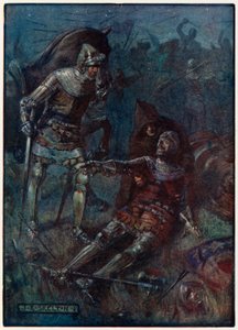 James, Earl of Douglas, im Kampf bei Otterburn von Joseph Ratcliffe Skelton