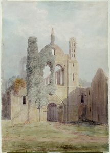 Kirkstall Abbey von der Westfront von Joseph Rhodes