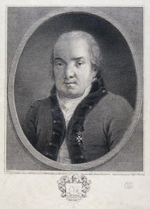 Porträt des Architekten Giacomo Quarenghi 1744-1817, Spätes 18. Jahrhundert von Joseph Saunders