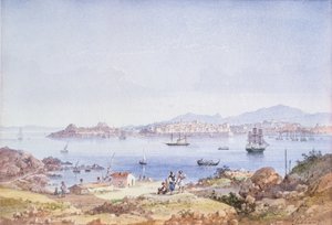 Korfu von der Insel Vidho, 1789 von Joseph Schranz