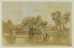 Landschaft auf der Insel Puinipet (Ponape), Caroline Islands