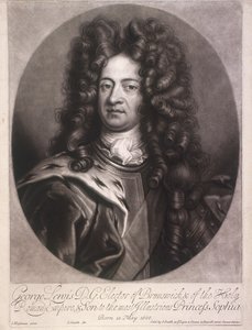 Ovales Porträt von Georg I., König von Großbritannien, um 1700 von Joseph Smith