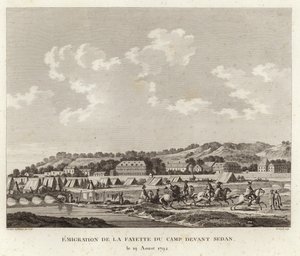 Der Marquis de Lafayette flieht aus dem Lager bei Sedan von Joseph Swebach Desfontaines