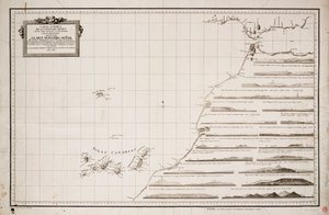 Karte der Westküste Afrikas und der Kanarischen Inseln von Joseph Varelay Ulloa
