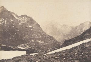 Ansicht des Maladetta und der Berge vom oberen Teil des Port de Vénasque, 1853