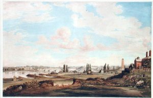 Ansicht von Philadelphia und dem Schuylkill River, ca. 1816