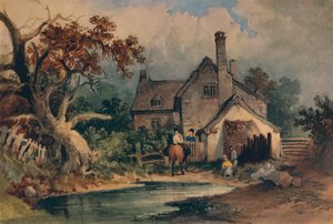 Ein Cottage, um 1852 von Joseph William Allen