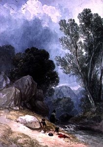 Landschaft mit Figuren