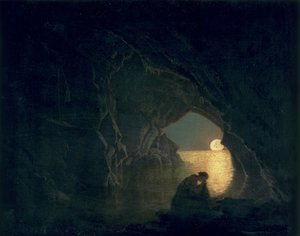Eine Grotte mit der Figur von Julia, 1780 von Joseph Wright of Derby