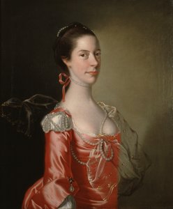 Porträt einer Dame, um 1760 von Joseph Wright of Derby
