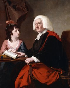 Porträt von Rev. Thoms Wilson D.D. und seiner Adoptivtochter, Miss Catherine Macauley