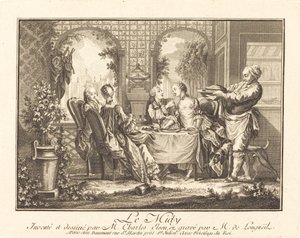 Der Mittag von Joseph de Longueil after Charles Eisen