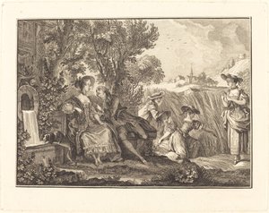 Der Sommer von Joseph de Longueil after Charles Eisen