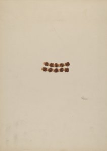 Rosenkranzperlen, ca. 1940 von Josephine C. Romano