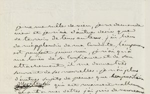 Autographenbrief an Eugene de Beauharnais, Paris, 2. Januar 1809 von Josephine de Beauharnais