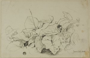 Büschel von Blättern und Blumen von Joshua Cristall
