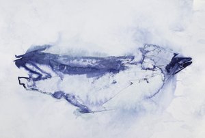 Abstrakter Blauer Vogel