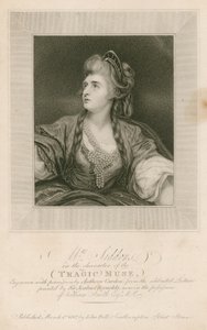 Mrs. Sarah Siddons, Schauspielerin, in der Rolle der Tragischen Muse