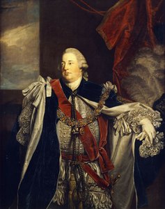 Porträt von William Augustus, Herzog von Cumberland, stehend, dreiviertellang, in Garter-Roben von Joshua Reynolds