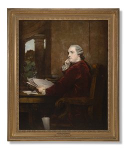 Porträt von William Henry Cavendish Bentinck, 3. Herzog von Portland an seinem Schreibtisch, 1771 von Joshua Reynolds