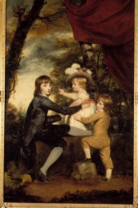 Die Lammkinder. Gemälde von Joshua Reynolds (1723-1792). 18. Jahrhundert. Privatsammlung von Joshua Reynolds