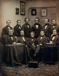 Bostoner Anwälte oder Geistliche, ca. 1850. Schöpfer: Josiah Johnson Hawes, Albert Sands Southworth von Josiah Johnson Hawes, Albert Sands Southworth