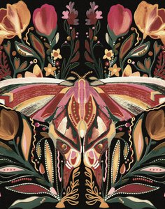 Böhmische Blumenmotte von Josie George
