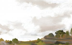 Ruhige impressionistische Landschaft von Josie George