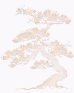 Elegante Zen-Kiefer von Josie George