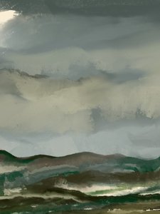 Stimmungsvolle Berglandschaft