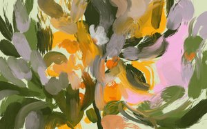 Lebendige abstrakte Blumen