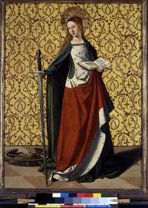 Rückseite des Altars: St. Katharina von Alexandria