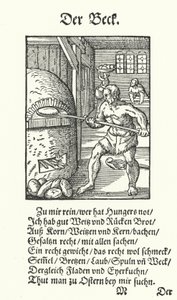 Der Bäcker (Gravur) von Jost (after) Amman