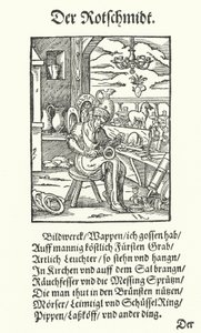 Der Kupferschmied (Stich) von Jost (after) Amman