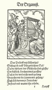 Der Organist von Jost (after) Amman