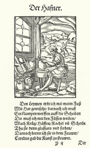 Der Töpfer (Stich) von Jost (after) Amman