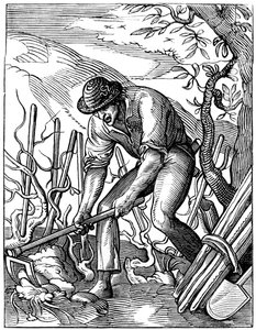 Winzer, 16. Jahrhundert, 1849 von Jost Amman